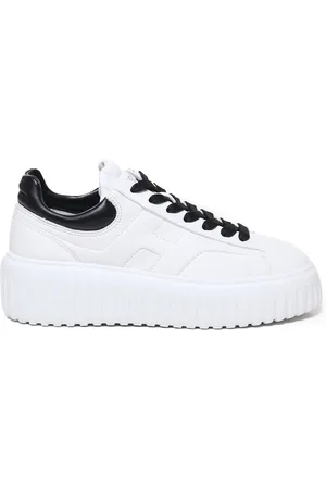 Hogan Sko, Dame, Hvid, 39 EU, Læder, Hvide lædersneakers med memory foam