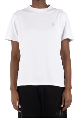Golden Goose Top, Dame, Hvid, S, Bomuld, Hvid Bomulds T-Shirt