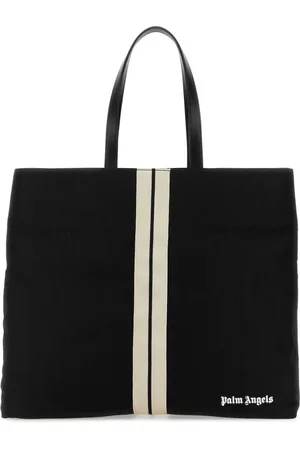 Palm Angels Taske, Herre, Sort, ONE SIZE, Uld, Sort Canvas Shopping Bag