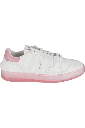 Lanvin Sko, Dame, Hvid, 38 EU, Clay Low Top Sneakers