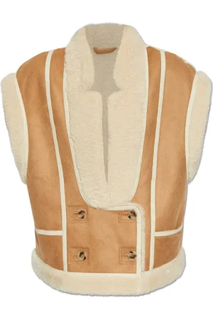 Munthe Jakke, Dame, Brun, XS, Uld, Reversibel Vest ‘Fikaly’