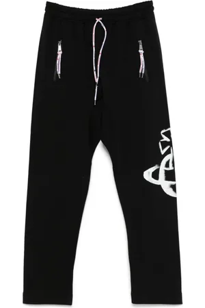 Vivienne Westwood Bukser, Herre, Sort, XL, Uld, Sorte snøre bukser med lommer