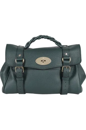 MULBERRY Taske, Dame, Grøn, ONE SIZE, Læder, Heavy Grain Alexa Lædertaske