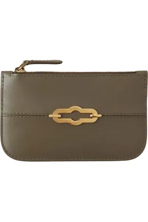 MULBERRY Tilbehør, Dame, Grøn, ONE SIZE, Læder, Zipped Coin Pouch