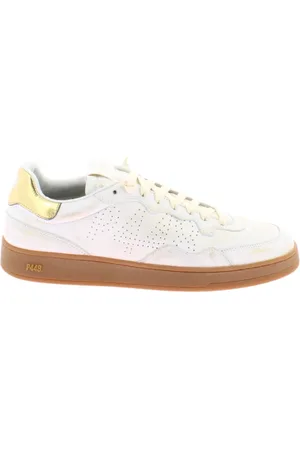 P448 Sko, Herre, Hvid, 36 EU, Læder, Gyldne Læder Sneaker Model Vert 2
