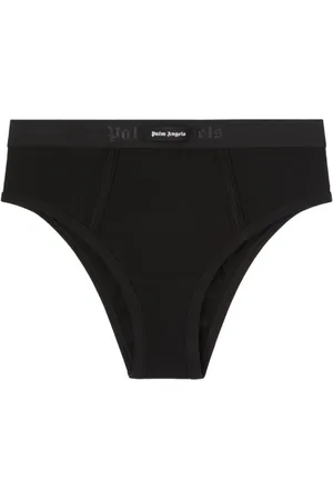 Palm Angels Undertøj, Dame, Sort, XS, Logo High Waist Underwear
