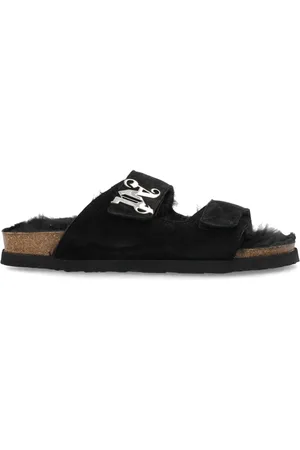 Palm Angels Sko, Herre, Sort, 43 EU, Læder, Comfy Slipper