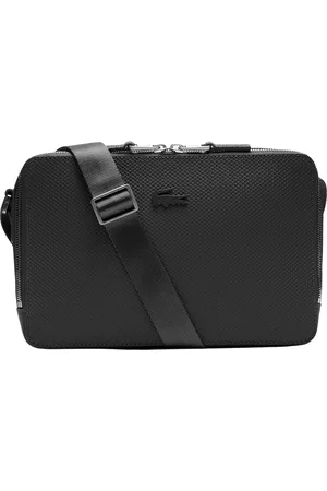 Lacoste Taske, Herre, Sort, ONE SIZE, Uld, Ikonisk Golfboldstruktur Crossbodytaske
