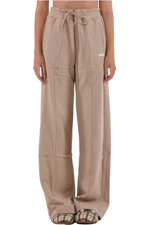 Msgm Bukser, Dame, , L, Bomuld, Bomuldsjoggingbukser med elastisk talje
