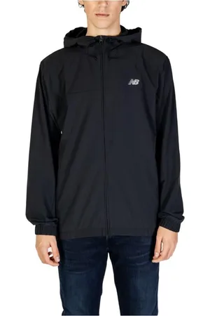 New Balance Jakke, Herre, Sort, XL, Polyester, Modern Polyester Løbejakke