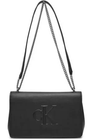 Calvin Klein Taske, Dame, Sort, ONE SIZE, Uld, Convertible Skuldertaske