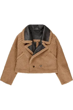 Munthe Jakke, Dame, Brun, 2XL, Uld, Reversible Teddy Jakke