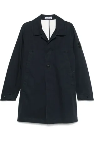 Stone Island Frakke, Herre, Blå, L, Midnight Compass Badge Coat