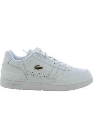 Lacoste Sko, Dame, Hvid, 42 EU, Dame Hvide T-Clip Sneakers