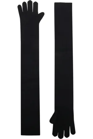 Max Mara Tilbehør, Dame, Sort, ONE SIZE, Læder, Timor Handsker