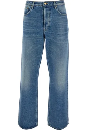 Golden Goose Jeans, Herre, Blå, W30, Denim, Blå Jeans med bæltestropper