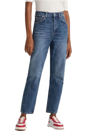 GANT Jeans, Dame, Blå, W29, Bomuld, Vintage Straight Leg Cotton Jeans