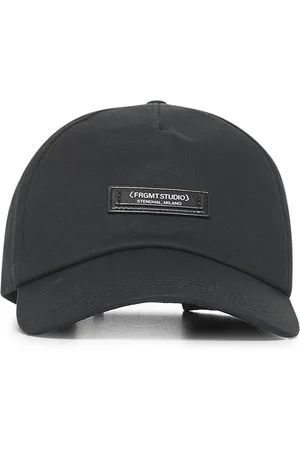 Moncler Tilbehør, Herre, Sort, ONE SIZE, Bomuld, Sort Bomuld Logo Kasket