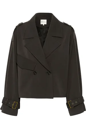 My Essential Wardrobe Jakke, Dame, Brun, L, Uld, Cropped Sillemw Jakke
