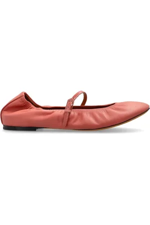 Lanvin Sko, Dame, Rød, 38 EU, Uld, Ballerinaer med spænderemlukning