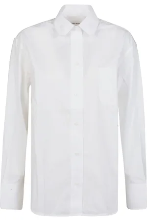 Victoria Beckham Bluser & Skjorter, Dame, Hvid, XS, Bomuld, Hvid Oversized Langærmet Skjorte