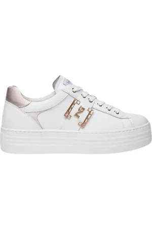 Nero Giardini Sko, Dame, Hvid, 39 EU, Uld, Stilfulde Sneakers