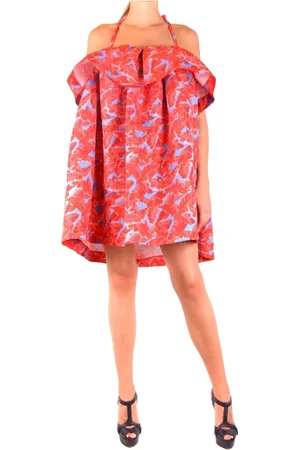 Msgm Kjole, Dame, Rød, S, Polyester, Day Dress