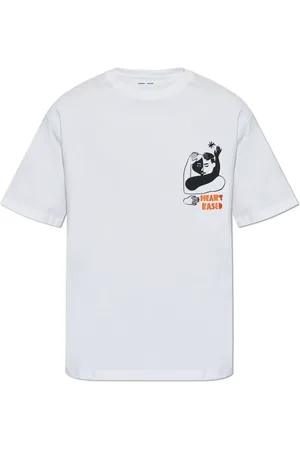 Samsøe Samsøe Top, Herre, Hvid, L, Bomuld, T-shirt Saheart