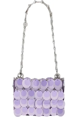 Paco rabanne Taske, Dame, Lilla, ONE SIZE, Polyester, Lila Sparkle Nano Taske