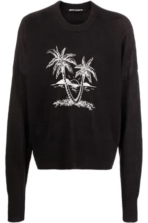 Palm Angels Sweathshirts & Hoodies, Herre, Sort, S, Uld, Training Shirt