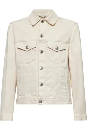 Brunello Cucinelli Jakke, Herre, , XL, Denim, Denimskjorte med metalknapper