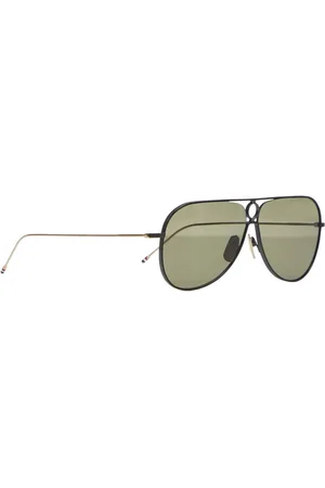 Thom Browne Tilbehør, unisex, Sort, ONE SIZE, Aviator Solbriller
