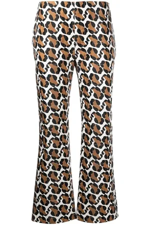Fendi Bukser, Dame, Flerfarvet, S, Uld, Stilfulde Bukser