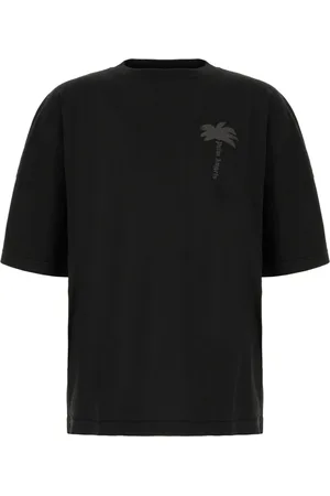 Palm Angels Top, Herre, Sort, S, Bomuld, Casual Bomulds T-shirt