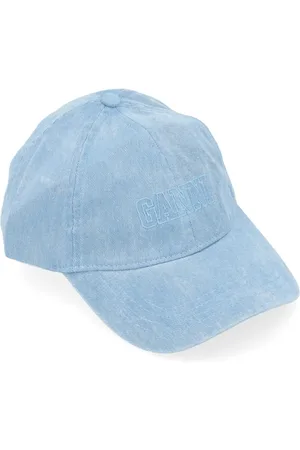 Ganni Tilbehør, Dame, Blå, ONE SIZE, Denim, Denim Cap Hat
