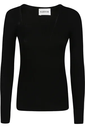 P.A.R.O.S.H. Strik, Dame, Sort, S, Uld, Langærmet sweater