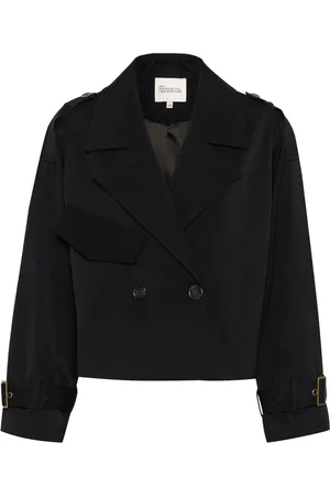 My Essential Wardrobe Jakke, Dame, Sort, XS, Cropped Sillemw Jakke