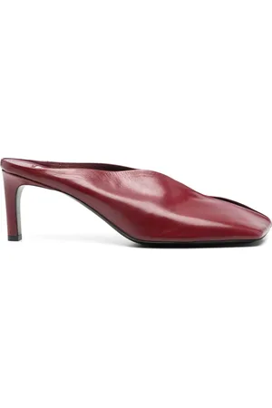 Jil Sander Sko, Dame, Rød, 40 EU, Uld, Stilfuld Sandal til Sommer Outfits