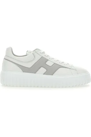 Hogan Sko, Herre, Hvid, 40 1/2 EU, Læder, H-Stripes Læder Sneakers