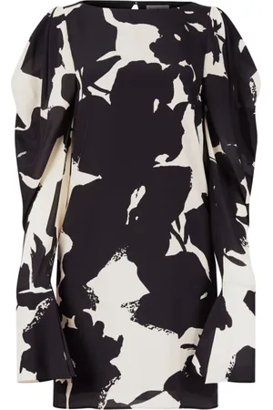 Nina Ricci Kjole, Dame, Sort, XS, Silke Shift Kjole Bådudskæring