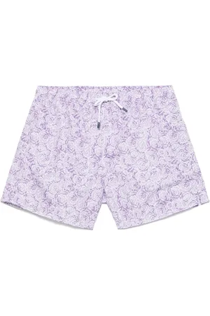 FEDELI Badetøj, Herre, Lilla, 2XL, Polyester, Polyester Badeshorts med Elastikbælte