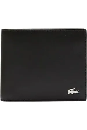 Lacoste Tilbehør, Herre, Sort, ONE SIZE, Læder, Slank Billfold Italiensk Læderpung