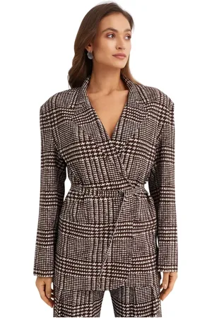 Norma Kamali Jakke, Dame, Grå, S, Uld, Oversized Blazer