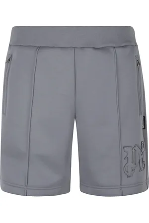 Palm Angels Shorts, Herre, Grå, L, Monogram Neopren Shorts
