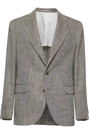Brunello Cucinelli Jakke, Herre, Brun, M, Uld, Brun Jakke til Stilfuldt Look