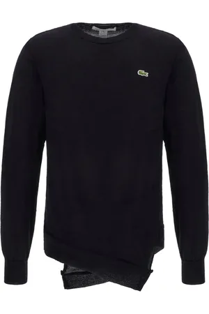 Comme des Garçons Strik, Herre, Sort, S, Bomuld, Rundhalset strik