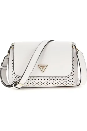 Guess Taske, Dame, Hvid, ONE SIZE, Uld, Meridian Girlfriend Hvid Skuldertaske