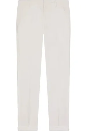 Dondup Bukser, Herre, Hvid, W31, Bomuld, Hvide Slim Chino Bukser