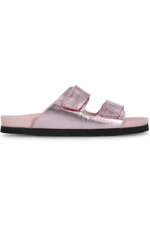 Palm Angels Sko, Dame, Lyserød, 36 EU, Uld, Logo Sliders