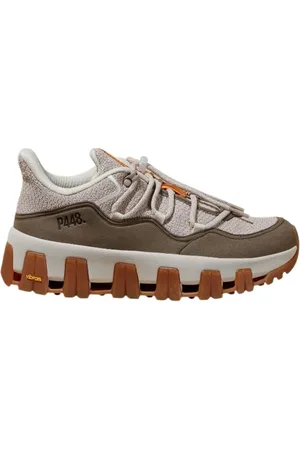 P448 Sko, Herre, Flerfarvet, 40 EU, Bomuld, Brune Strik Sneakers